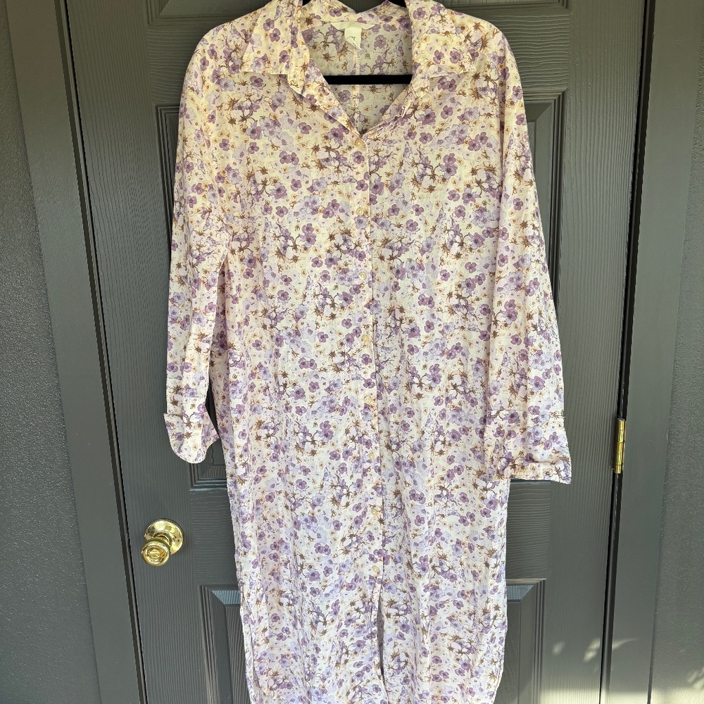 Button down floral dress